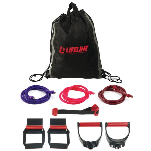 Lifeline Fitness Extreme Training Pack Including Multiple Cables, Door Anchor and TNT Handle, Power Chin Up and Convenient Carry-all Package