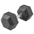 thumbnail image 1 of Lifeline Fitness Premium Rubber Hex Dumbbell, Single, 50 lbs, 1 of 6