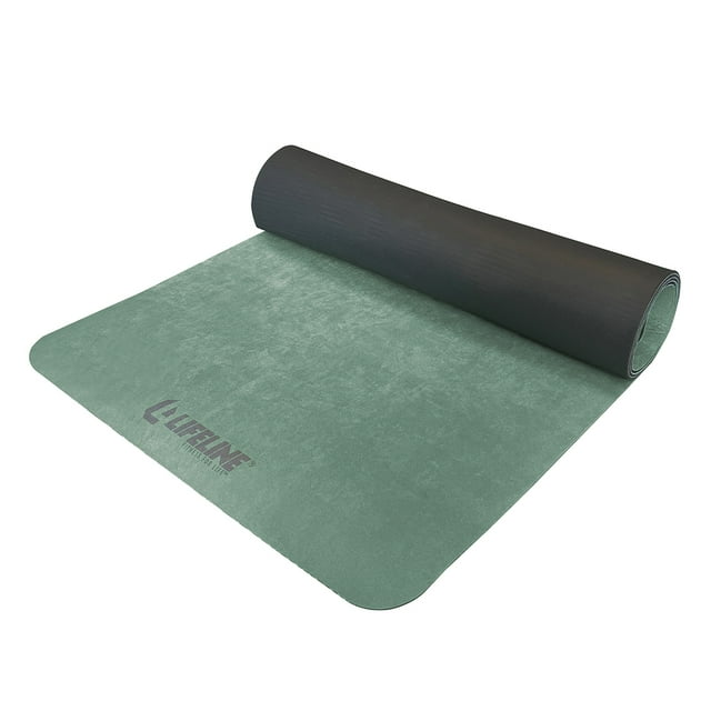 Lifeline Fitness Premium Suede Yoga Mat, HighDensity Exercise Mat