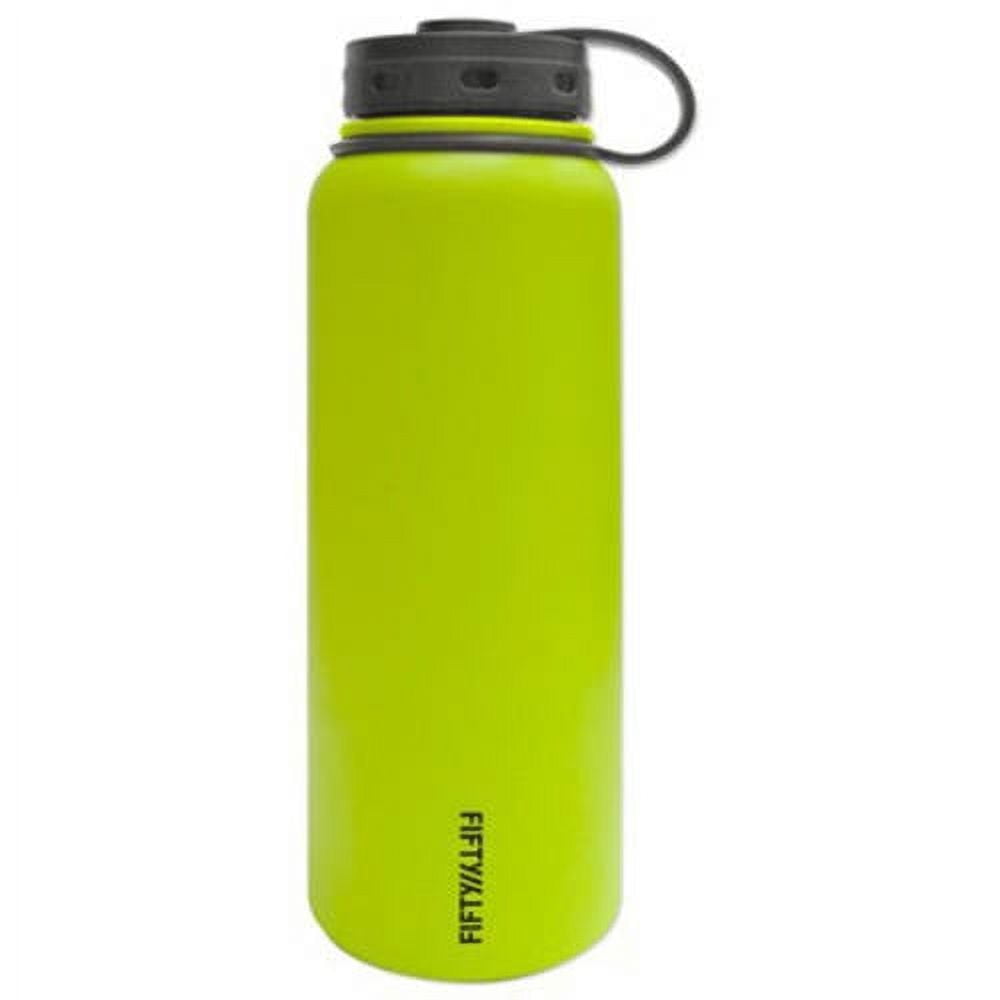 Cheetah - Sage Green Stainless Steel Wide Mouth Water Bottle