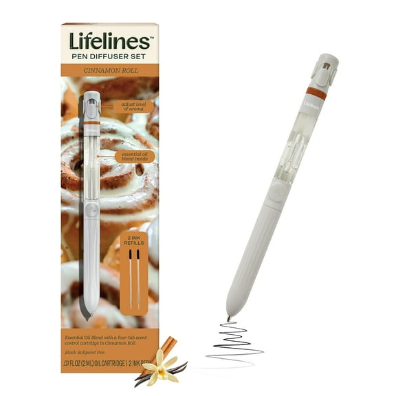 Lifelines Cinnamon Roll Essential Oil Blends Pen Diffuser 0.07 oz. (LL-12-3122)