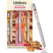 Lifelines Diner Classics Scented Pen Diffuser Set, 1mm Black Ballpoint Pens with Scented Essential Oil Blends, 3 Pack