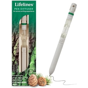 Lifelines Walk in The Woods Scented Pen Diffuser, 1mm Black Ballpoint Pen with Scented Essential Oil Blends, 1 Count