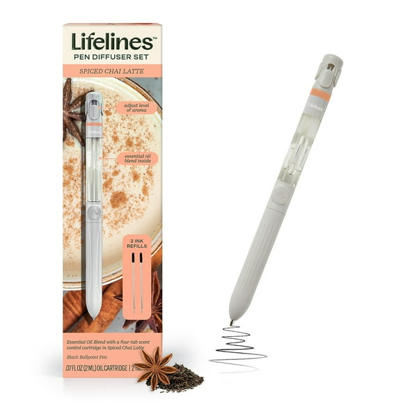 Lifelines Spiced Chai Latte Essential Oil Blends Pen Diffuser 0.07 oz. (LL-12-3121)
