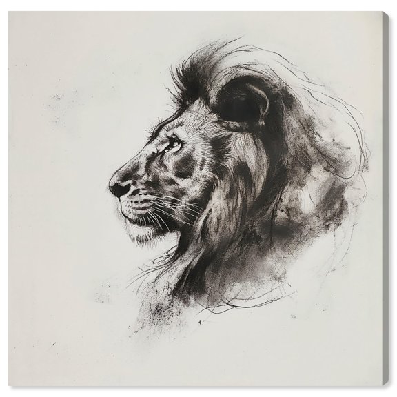 Lifelines of a Lioness Canvas Animal Art Prints by Art Remedy, Gallery Wrapped, 24" x 24"