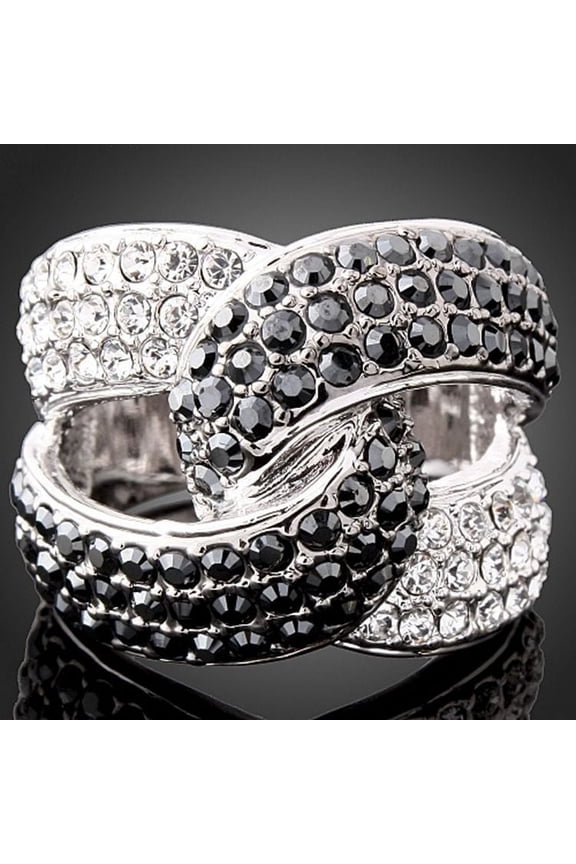 Lifelong Infinity Loops Crystal Ring