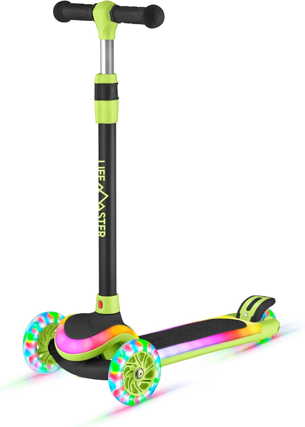 Lifemaster 3-Wheel Kids Scooter with Multi-Color Lights on Deck