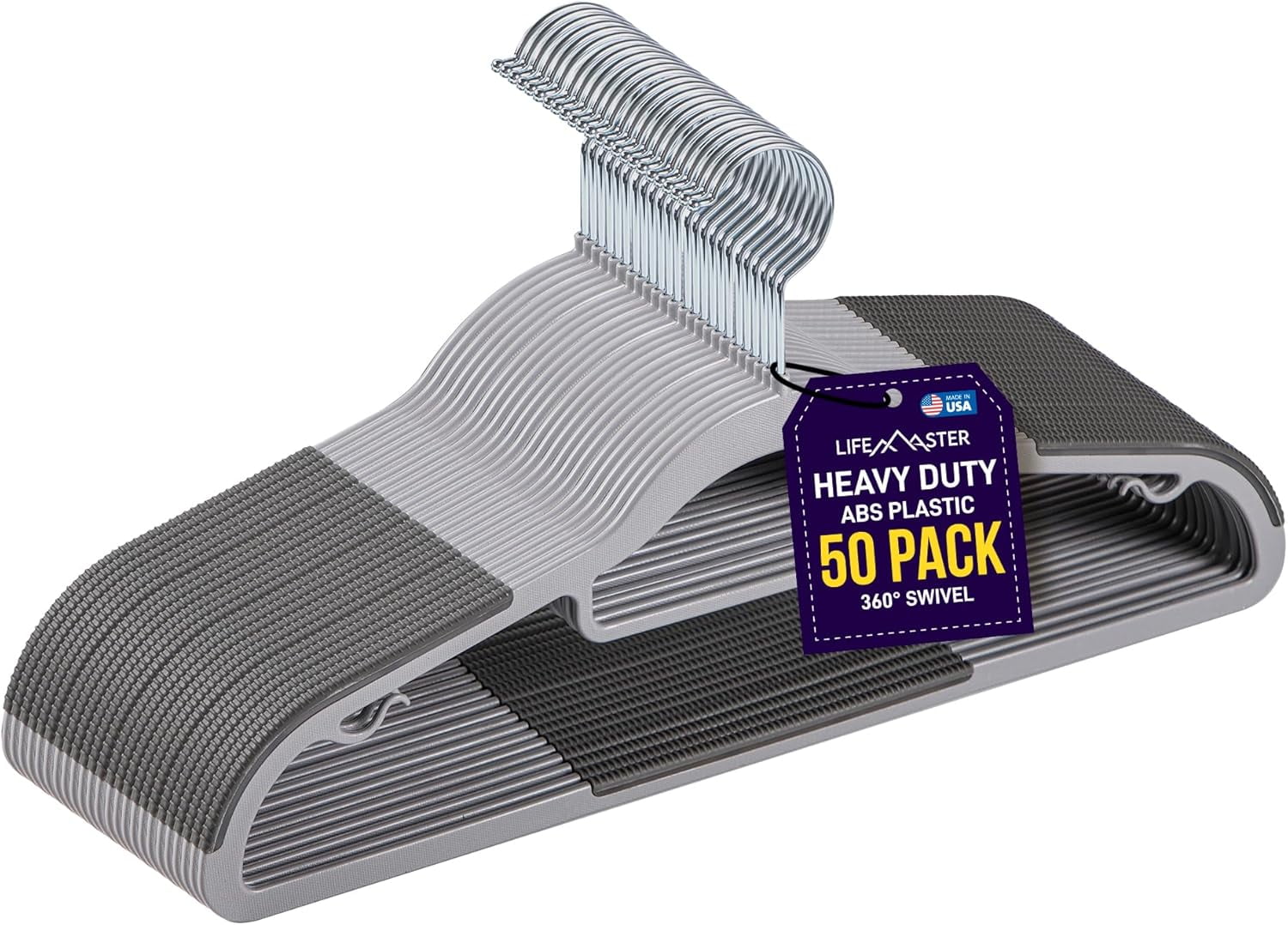 Plastic hangers with swivel hook hotsell