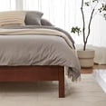 thumbnail image 1 of LIFEMENT King Signature Wood Platform Bed Frame Cherry, Noise-Free, Under Bed Storage, No Box Spring Needed, Easy Assembly, 1 of 10