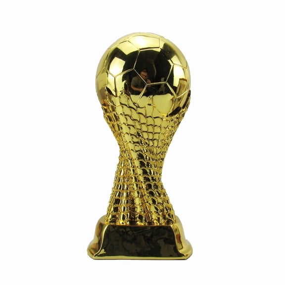 Lifemod  Football Trophy Golden Electroplated Durable Resin 20cm 24cm 28cm