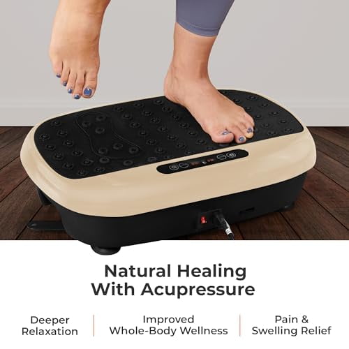 Lifepro Compact Vibration Plate Exercise Machine, Mini Full Body