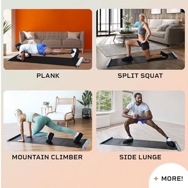 Lifepro Exercise Slide Board for Working Out Exercise Sliding Board Mat With for Endurance