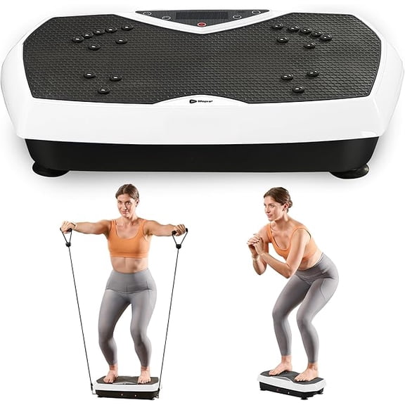 Lifepro HexaPlate Vibration Plate Exercise Machine with Magnetic Acupoints  Full Body Vibrating Platform for Weight Loss, Recovery & Toning  Quiet Vibration Plate Machine for Home Fitness