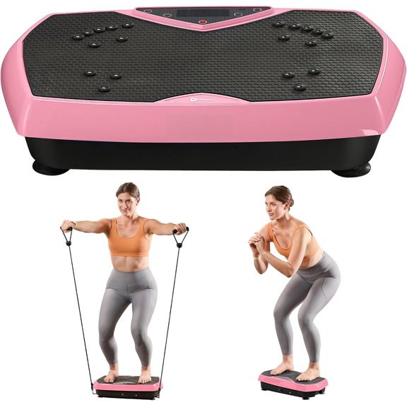 Lifepro HexaPlate Vibration Plate Exercise Machine with Magnetic Acupoints Full Body Vibrating Platform for Weight Loss, Recovery & Toning Quiet Vibration Plate Machine for Home Fitness