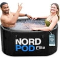 thumbnail image 1 of Lifepro NordPod Elite XL 2-Person Cold Plunge Tub, 57-Gallon Portable Ice Bath with Lid & Air Pump – Black, 1 of 9