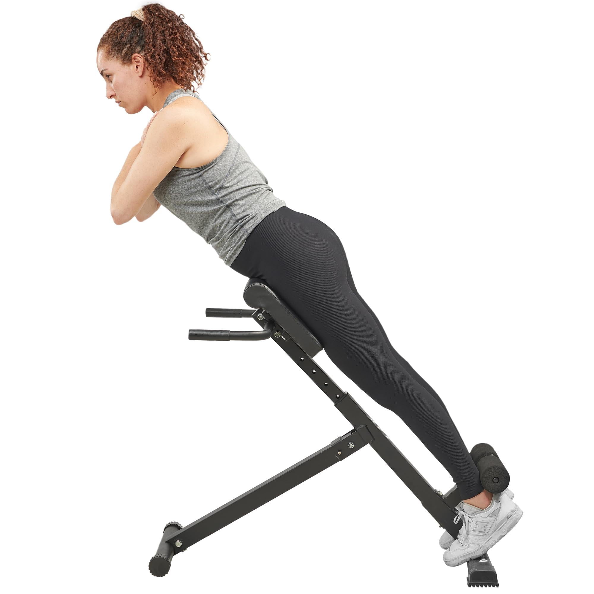 Lifepro Roman Chair Hyperextension Bench Multipurpose Adjustable Exercise Equipment Back Extension Bench Machine for Glute Foldable for Home Gym