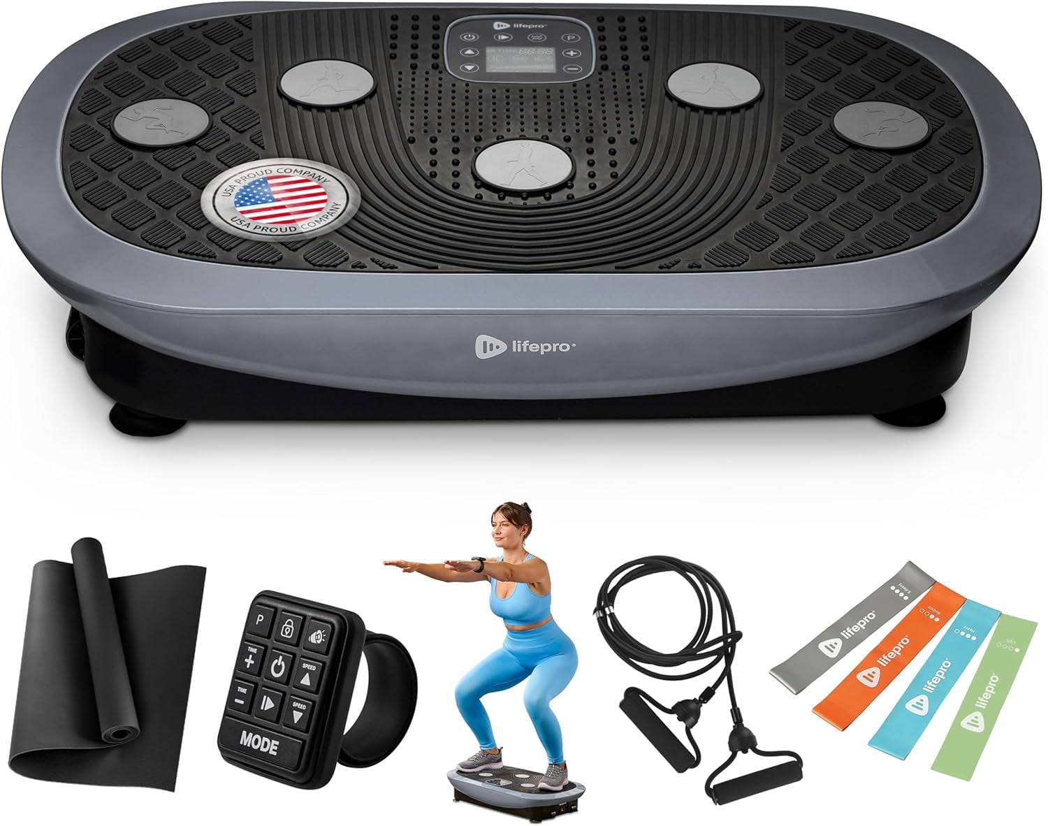 LifePro Rumblex Plus 4D Vibration Exercise Board, Home Fitness