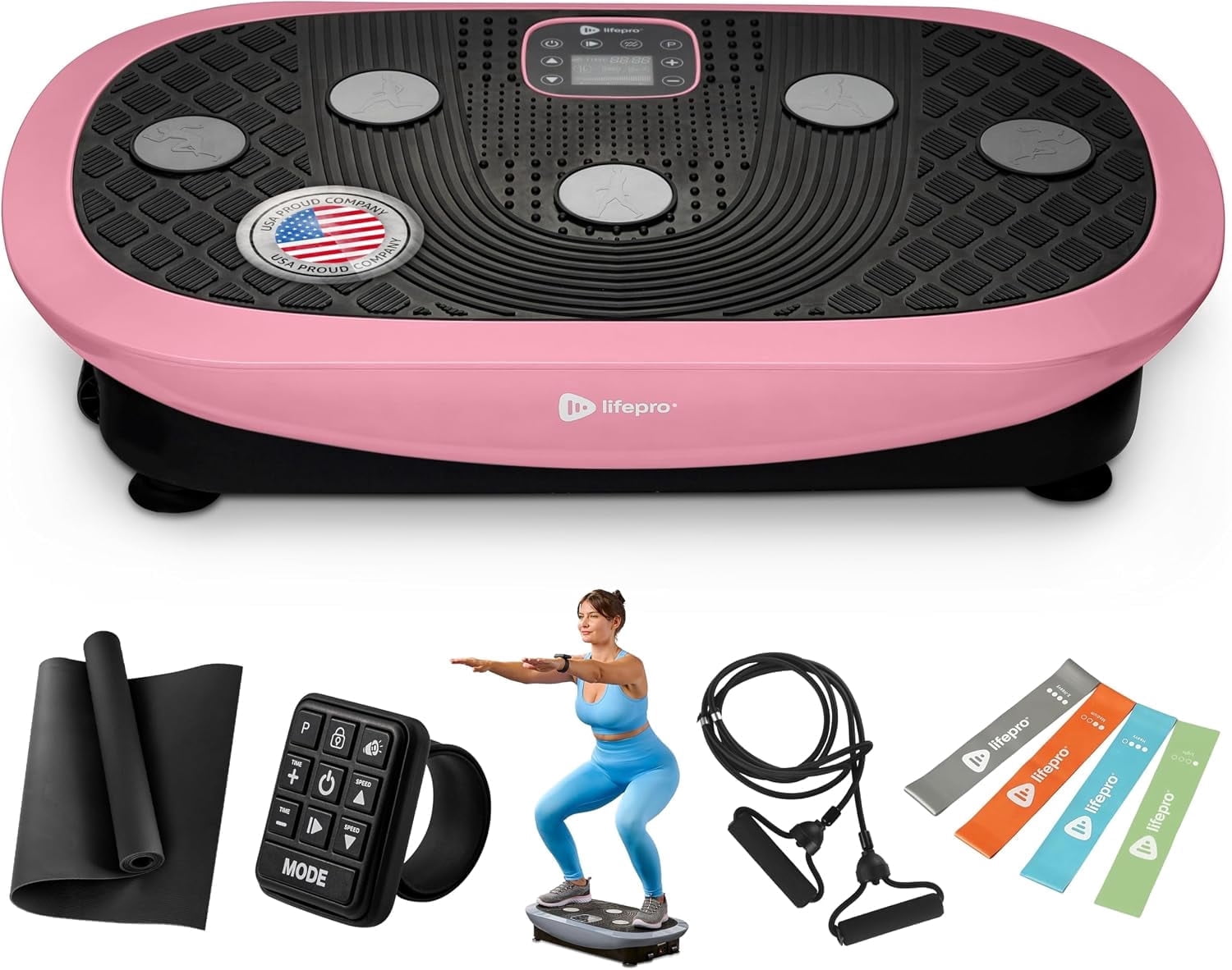 Lifepro Rumblex Plus 4D Vibration Plate Exercise Machine – Triple