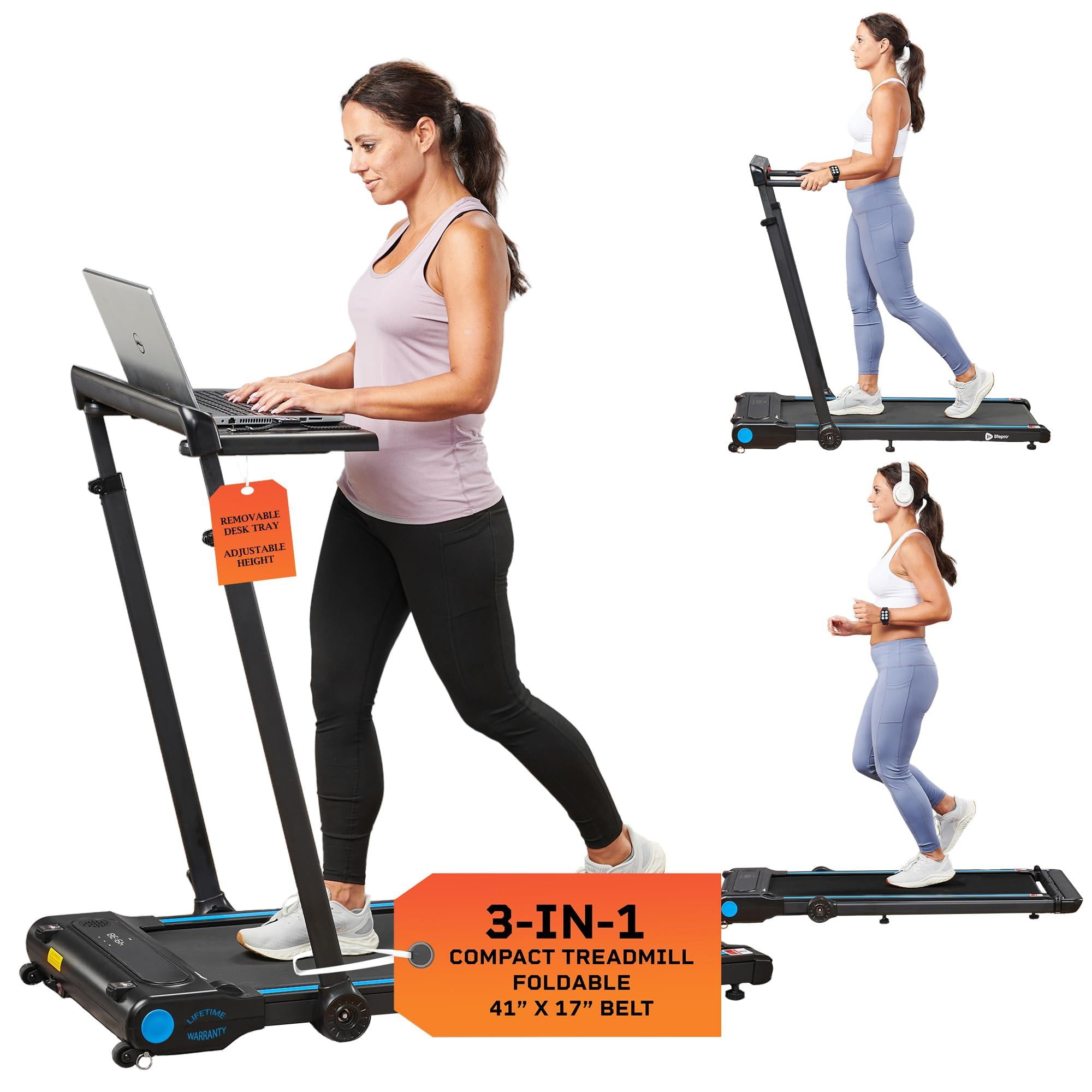 Lifepro Treadmill with Desk 3in1 Foldable Walking Pad Portable Small