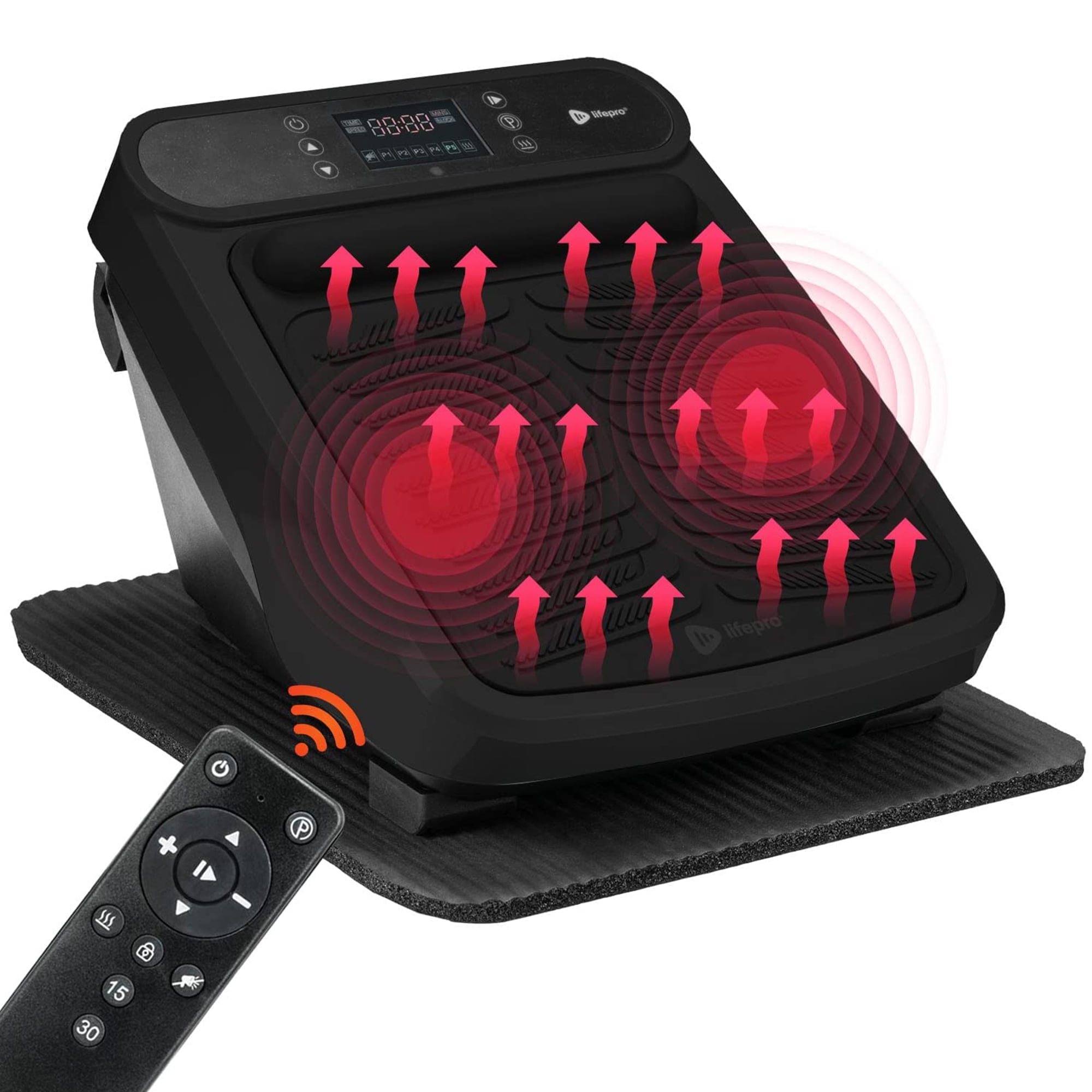 Lifepro VibraCare Heated Foot Massager Machine for Neuropathy Calf