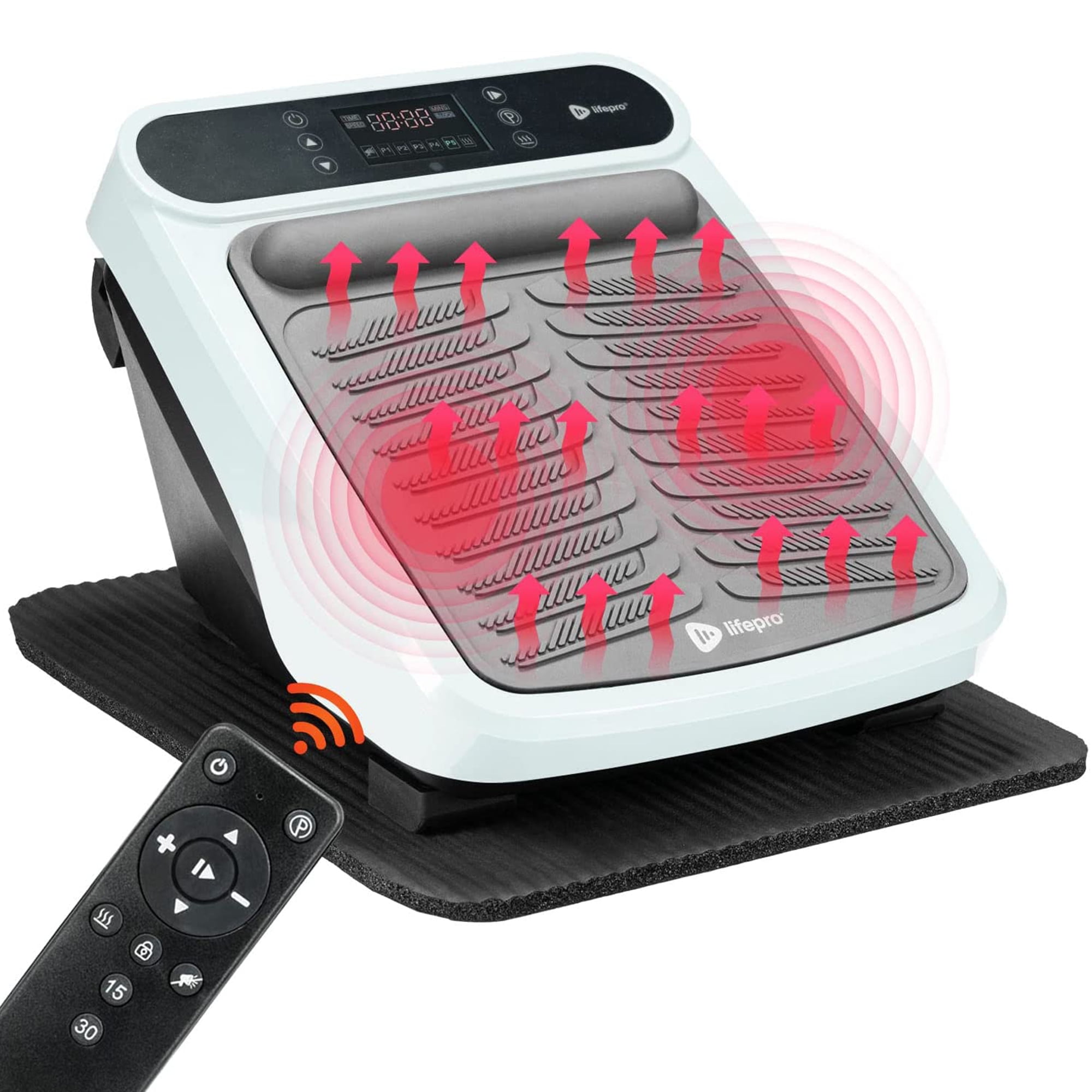 Lifepro VibraCare Heated Foot Massager Machine for Neuropathy Calf