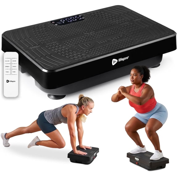Lifepro VibraNano Vibration Plate Exercise Machine – Ultra-Compact Vibrating Plate Machine for Lymphatic Drainage, Full Body Workouts, Balance, Flexibility & Home Fitness