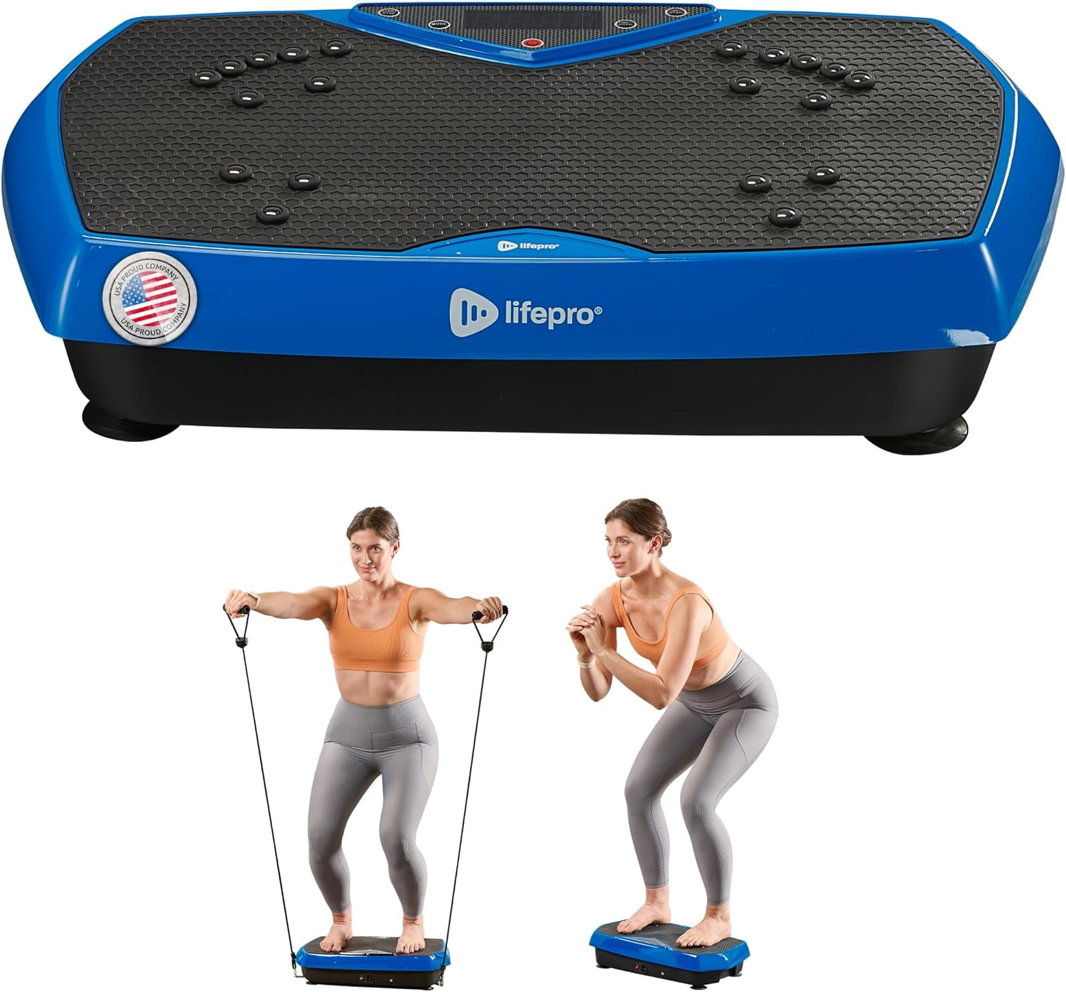 Lifepro Vibration Plate Exercise Machine with Resistance