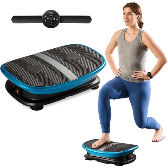 LifePro Waver Mini Vibration Plate Exercise Machine, Compact Home Workout Vibrating Plate with Voice Control, Remote, Curved Platform, 260 lb Capacity