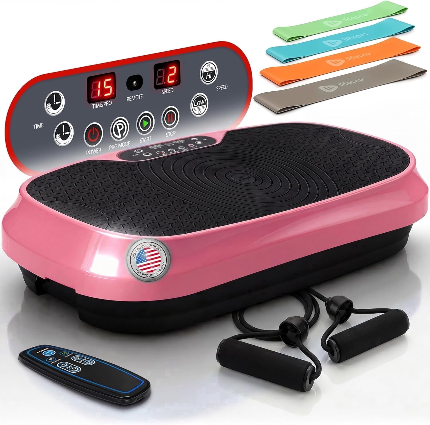 Lifepro, Waver Mini Vibration Plate, Small Oversize, Black