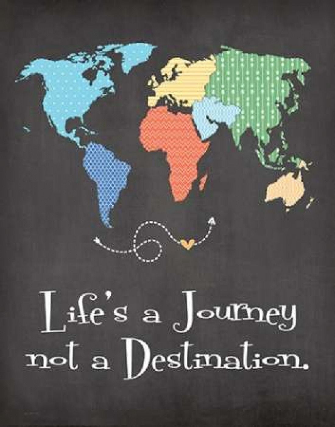 Lifes a Journey Canvas Art - Jo Moulton (22 x 28)