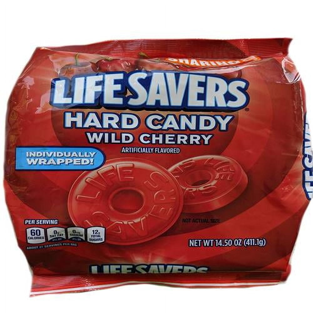 Lifesavers Raspberry Hard Candy - 8oz Bag (Half Pound) Individually Wrapped