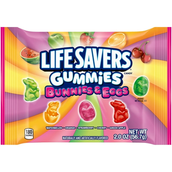 Lifesavers Easter Gummies Bunnies & Eggs 2 oz. Bag