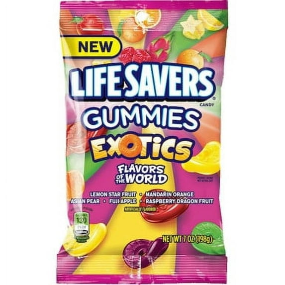 Lifesavers Gummies Exotics, 7 Oz, 12 Pk