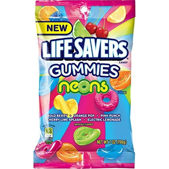 Lifesavers Gummies Neon Candies, 7 Ounce..