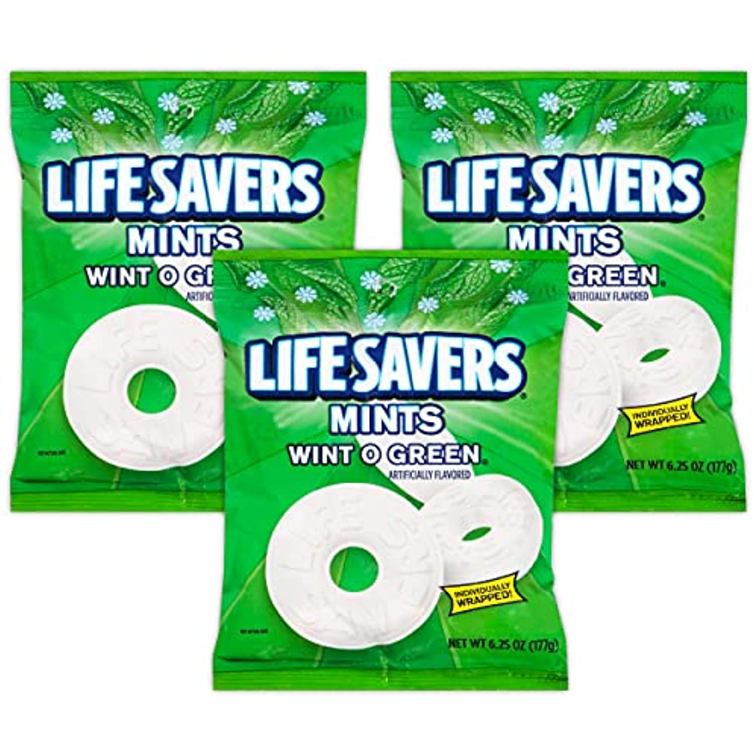 Lifesavers Mints Individually Wrapped Wint O Green 6.25 Oz (177 G)(Pack