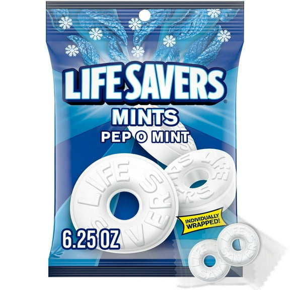 Lifesavers Pep O Mint Hard Candy Bag - 6.25oz - Pack of 2