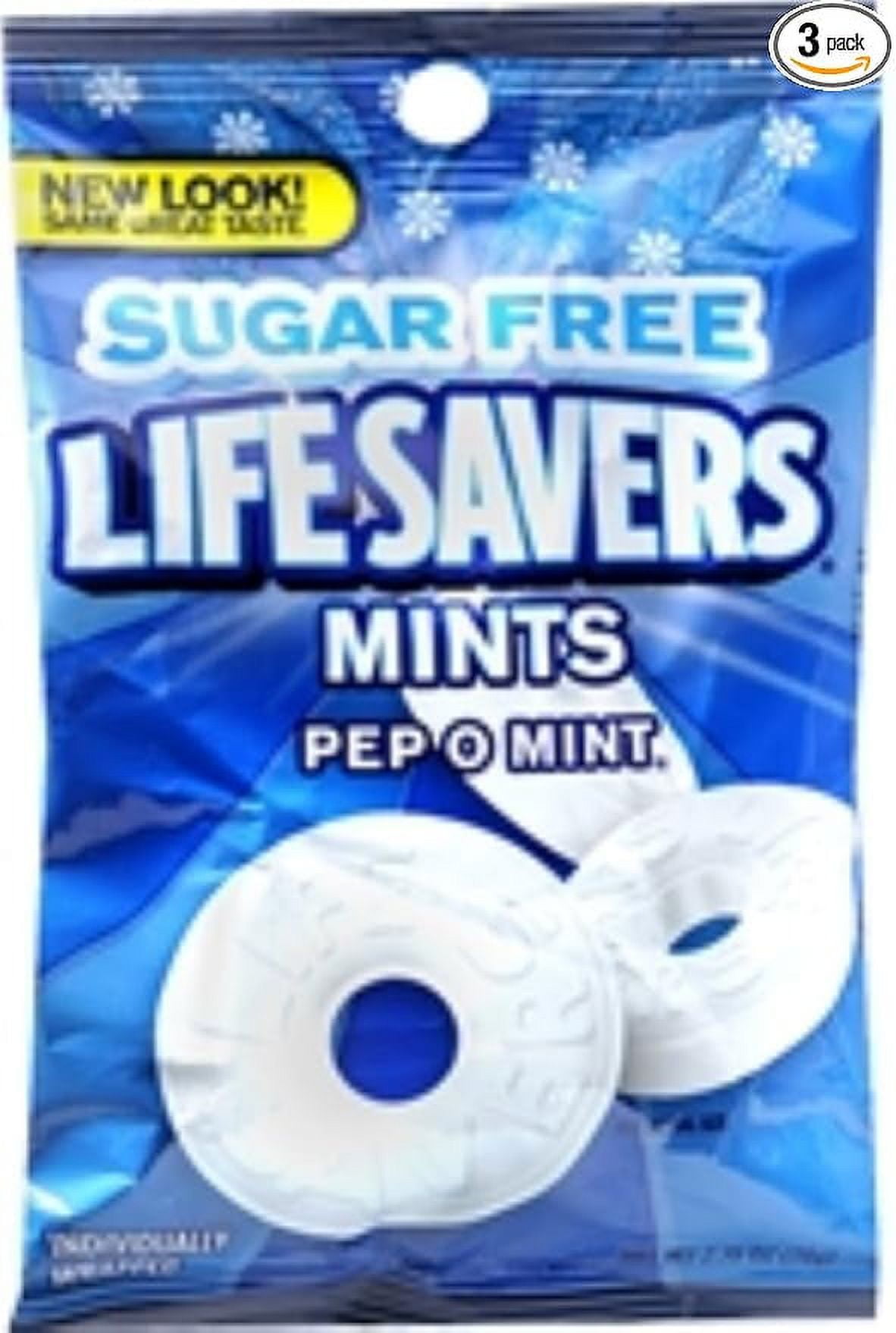 Lifesavers Sugar Free Peppermint (2.75 oz per pack) (Pack of 3)