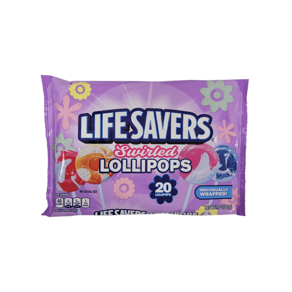 Lifesavers Swirled Lollipops 20ct 7.1oz Bag Pack of 2