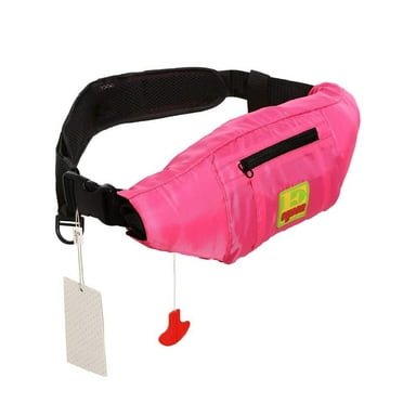 Lifesaving Pro Premium 33G Manual Inflatable PFD Survival Buoyancy Life Jacket Vest Pink Color…