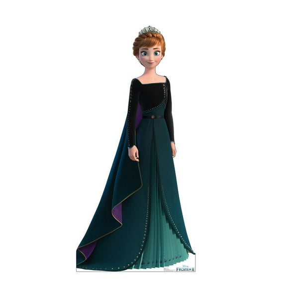 Lifesize Anna - Dark Green Gown (Frozen 2 Epilogue) Cardboard Cutout Standup