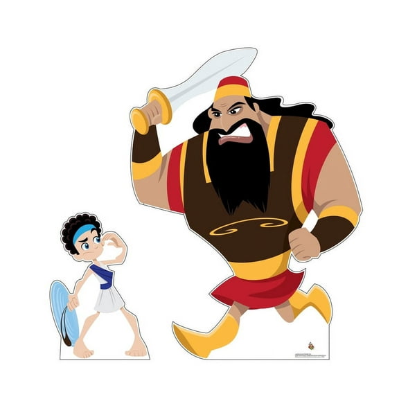 Lifesize David and Goliath Set (Creative for Kids) Cardboard Cutout Standup