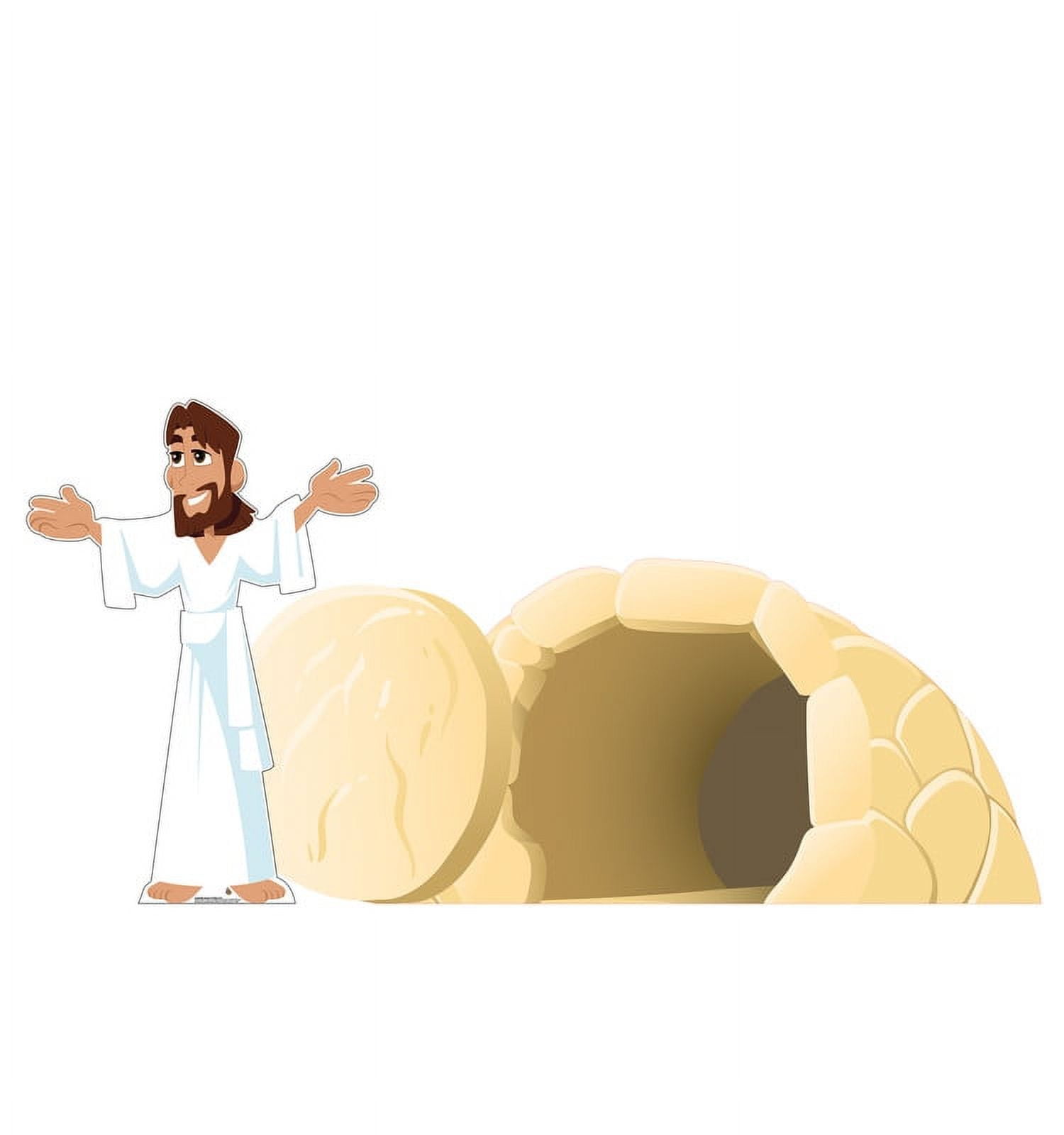 65'' Easter Jesus Risen Cardboard Standup Decor
