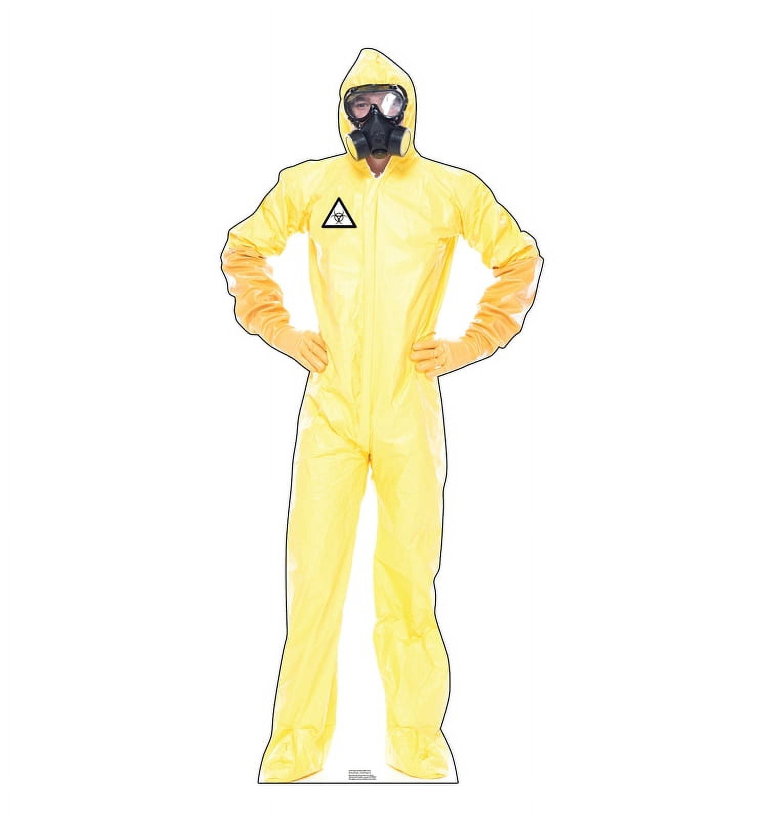 72'' Yellow Hazmat Suit Cardboard Standup