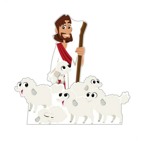 Lifesize The Good Shepard Standee Set (Creative for Kids) Cardboard Cutout Standup
