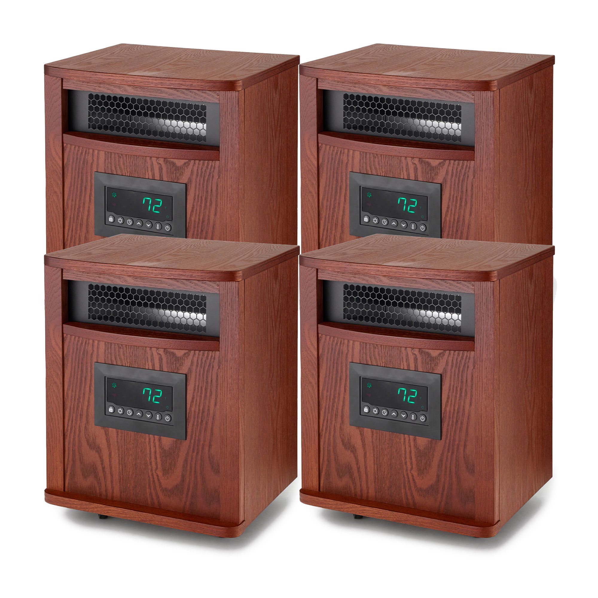 Lifesmart 1500W Portable Infrared Quartz Mica Space Heater, (4 Pack) -  Walmart.com