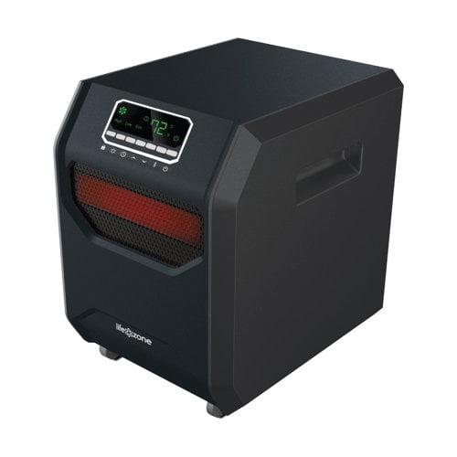 Lifesmart 4-Element Quartz Infrared Portable Electric Large Room Space  Heater - Walmart.com