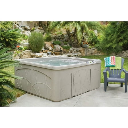 Lifesmart Bahama (LS350DX) Hot Tub - 5 Person, 28-Jet, Plug & Play Spa, Sand