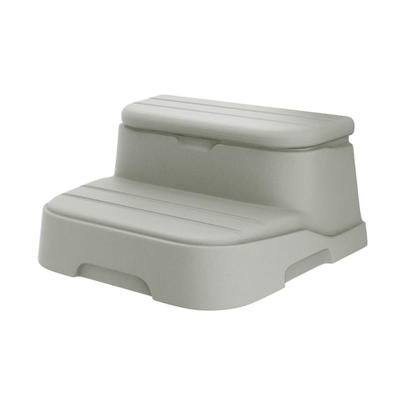 Lifesmart Cool Step Molded Spa Step with Built-In Hidden Storage Compartment, Sand