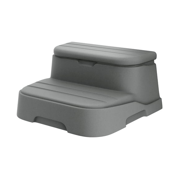 Lifesmart Cool Step Molded Spa Step with Built-In Hidden Storage Compartment, Taupe