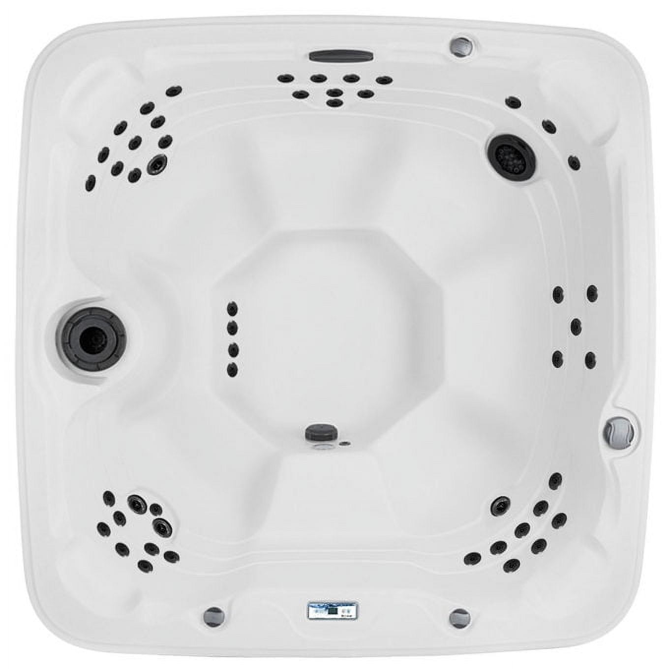 Lifesmart Coronado (LS600DX) Hot Tub - 7 Person, 65-Jet, 220v, Arctic White/ Espresso Brown